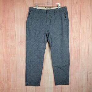 Line of Trade Mens Chino Pants 40 40X32 Gray Cotton Slash Pockets Straight Leg